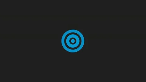 Radio waves animation Stock Footage 11240346