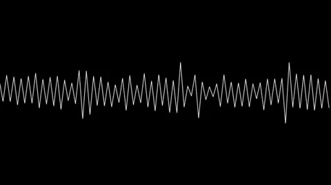 Radio Waves Audio Waveform Stock Footage 33031720