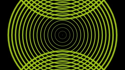 Radio waves background animation 4K HD footage on black background. Stock Footage 276806042