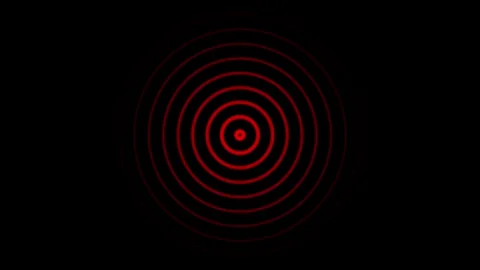 Radio waves background animation and Expanding arc waves motion graphics .R.. Stock Footage 304099611