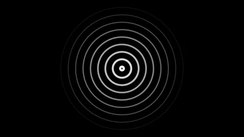 Radio waves background animation and Expanding arc waves motion graphics .R.. Stock Footage 304099612
