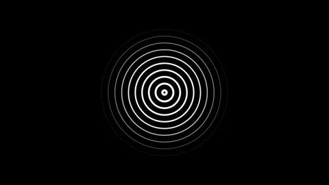 Radio waves background animation and Expanding arc waves motion graphics .R.. Stock Footage 304099616
