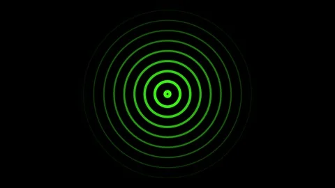 Radio waves background animation and Expanding arc waves motion graphics .R.. Stock Footage 304099621