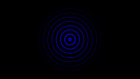 Radio waves background animation and Expanding arc waves motion graphics .R.. Stock Footage 304099623