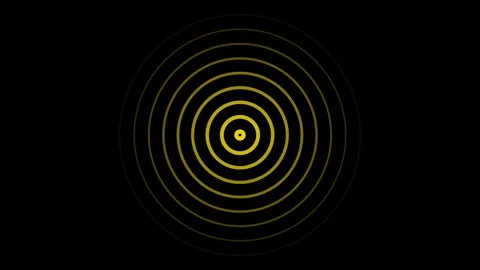 Radio waves background animation and Expanding arc waves motion graphics .R.. Stock Footage 304099624