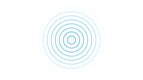 Radio waves background animation and Expanding arc waves motion graphics .R.. Stock Footage 304099642