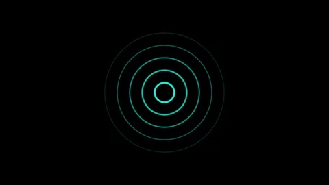 A radio waves background animation on background . Stock Footage 257762993