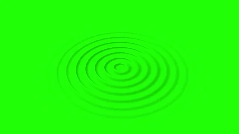 Radio waves background video on green background. Stock Footage 301042883