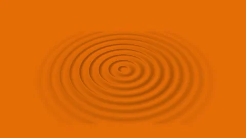 Radio waves background video on orange background. Stock Footage 301042908
