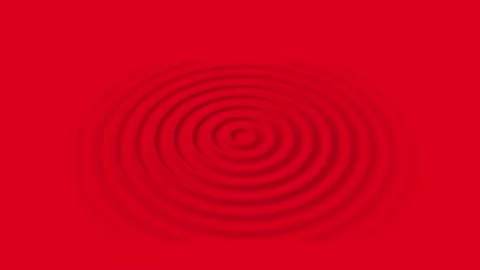 Radio waves background video on red background. Stock Footage 301042892