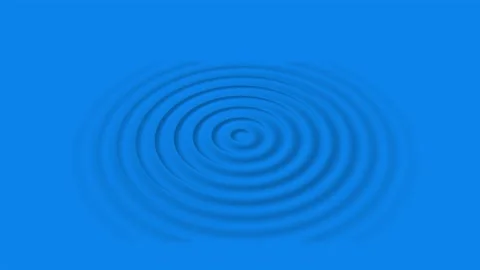 Radio waves background video on royal blue background. Stock Footage 301042887