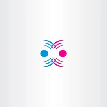 Radio waves interference vector icon Stock Illustration