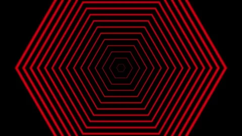 Radio waves polygon shape animation 4K HD footage on black background. Stock Footage 276807471