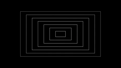 Radio waves rectangle shape animation 库存影片 321242006