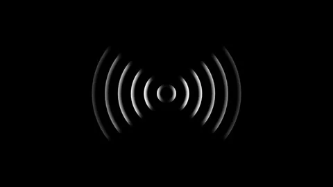 Radio Waves Signal Animation Stock Footage 343049193