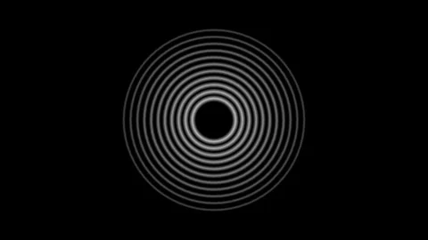 Radio waves signal technology animation on background Видео 336549131