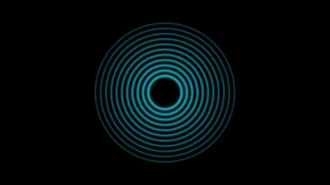 Radio waves signal technology animation on background Stock-Footage 336549140
