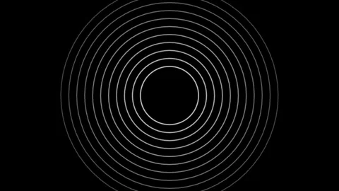 Radio waves signal technology animation on background Stockbeeldmateriaal 336549155