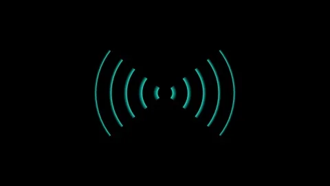 Radio waves tower connective network and signal waves ,technology abstract .. Vídeo Stock 332960136