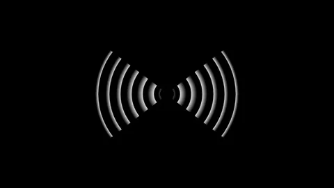 Radio waves tower connective network and signal waves ,technology abstract .. Stock Footage 332960153