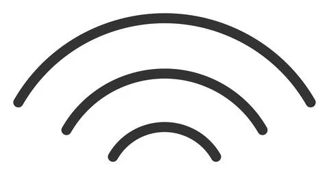 Radio Waves - Vector Icon Illustration Stock Illustration