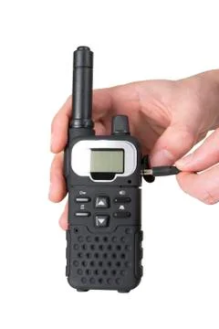Radio on white Stock Photos