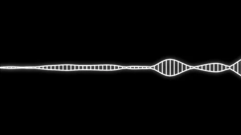 Radio white waves with straight lines sound symbol Stock Footage 118360587