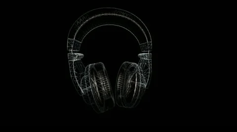 Radio Wireframe Wiggle PAL Video stock 12463246