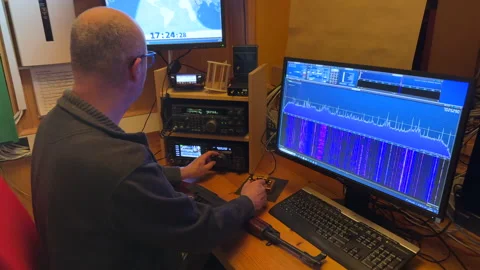 Radio young Man long Stock Footage 229574542