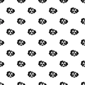 Radioactive air pattern, simple style 스톡 일러스트