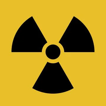 Radioactive contamination symbol vector illustration. Stock Illustration