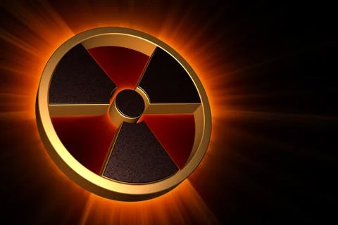 Radioactive danger symbol 스톡 일러스트