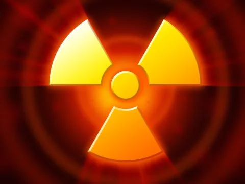 Radioactive danger symbol Illustrazione stock