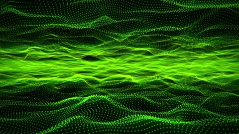 Radioactive energy waveform flow background for technology and science fiction Stock Footage 282662157