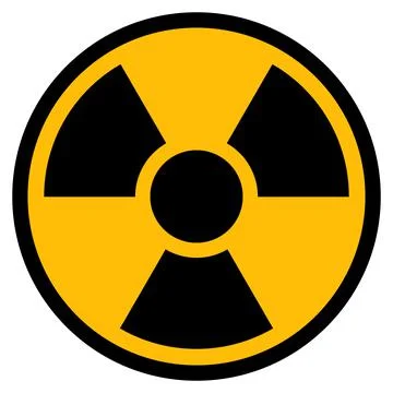 Radioactive Flat Icon Illustration Stock Illustration