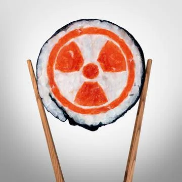 Radioactive Food Stock Illustration