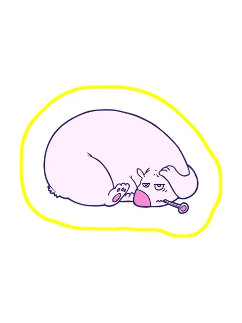 Radioactive glowing animation of bear with a sore head Stock Footage 324071752