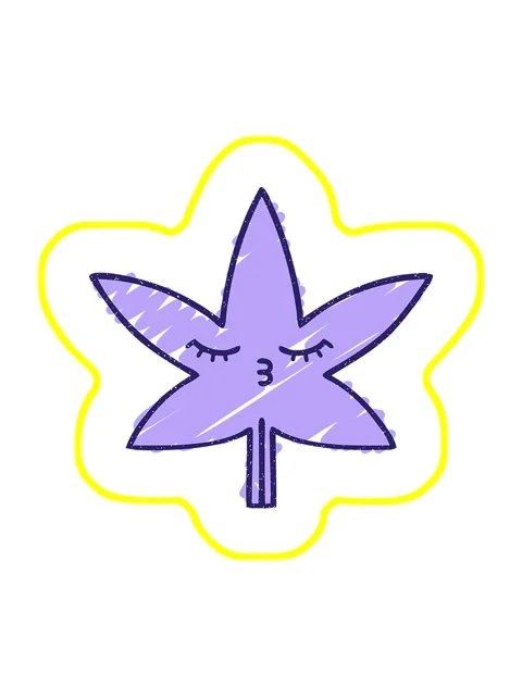 Radioactive glowing animation of Cannabis Leaf Chalk Doodle Drawing Stock Footage 324431569