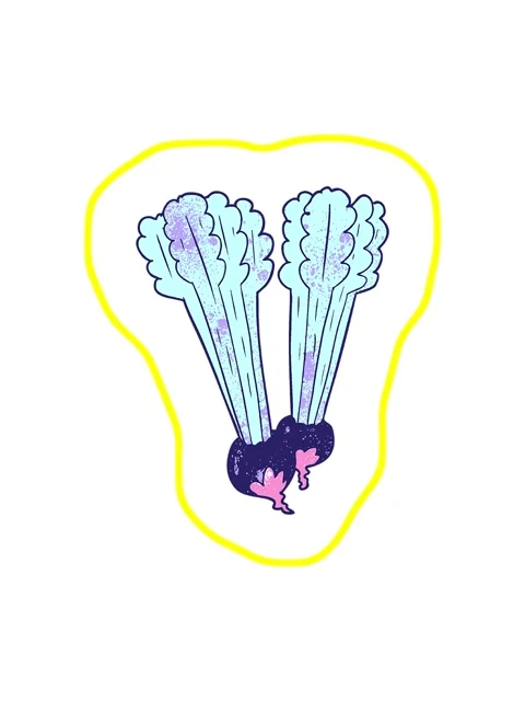 Radioactive glowing animation of cartoon beetroot Stock Footage 324260687