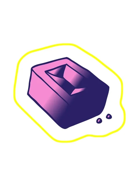Radioactive glowing animation of cartoon doodle of a red brick Vídeos de archivo 324080157