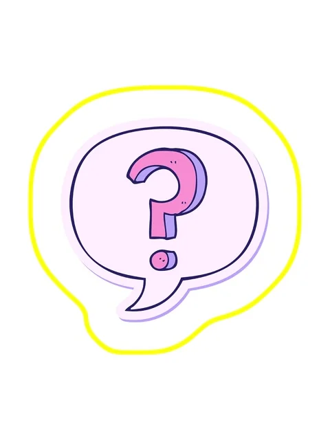 Radioactive glowing animation of cartoon question mark with speech bubble s.. Video stock 324223443