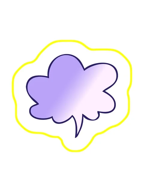 Radioactive glowing animation of cartoon speech bubble in smooth gradient s.. Stock Footage 324268077