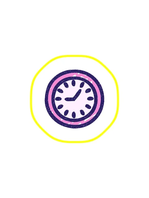 Radioactive glowing animation of Clock Symbol Chalk Drawing Stock Footage 324165127