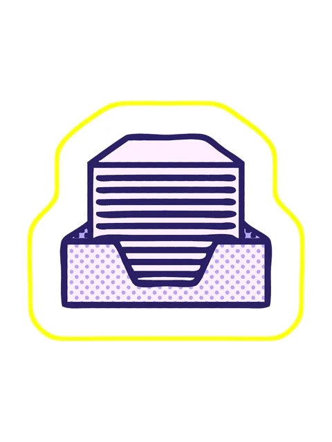 Radioactive glowing animation of comic book style cartoon of a stack of off.. Stock Footage 324375092