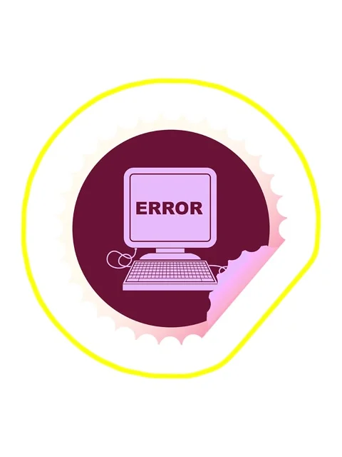 Radioactive glowing animation of computer error vector illustration circula.. Stock Footage 324055674