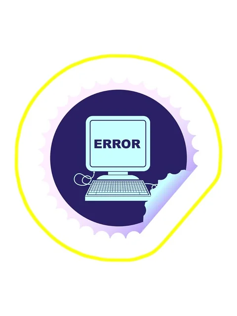 Radioactive glowing animation of computer error vector illustration circula.. Stock Footage 324367160