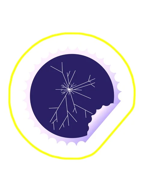 Radioactive glowing animation of cracked screen graphic vector illustration.. Stock Footage 324200236
