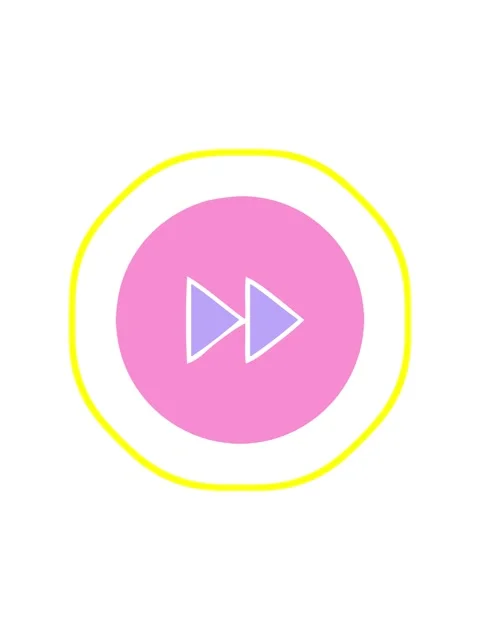 Radioactive glowing animation of flat symbol of a fast forward button icon Stock Footage 324485962
