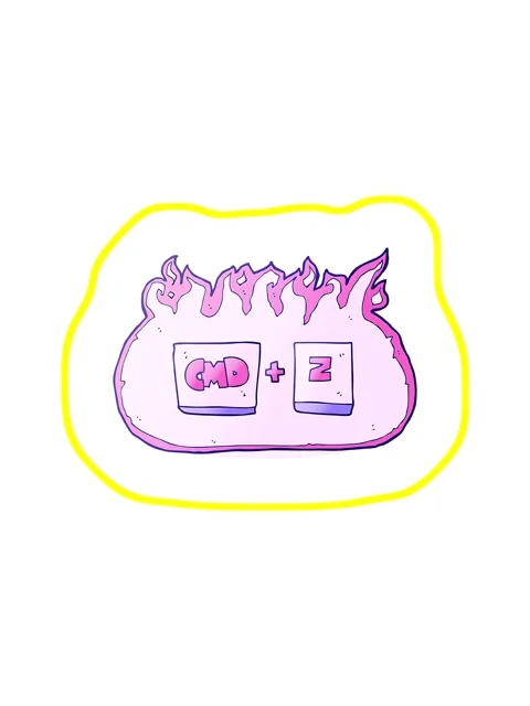 Radioactive glowing animation of freehand drawn cartoon command Z function 스톡 동영상 324065806