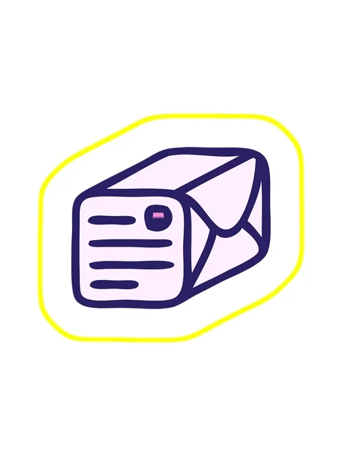 Radioactive glowing animation of gradient shaded cartoon of a paper parcel Stockbeeldmateriaal 324097742